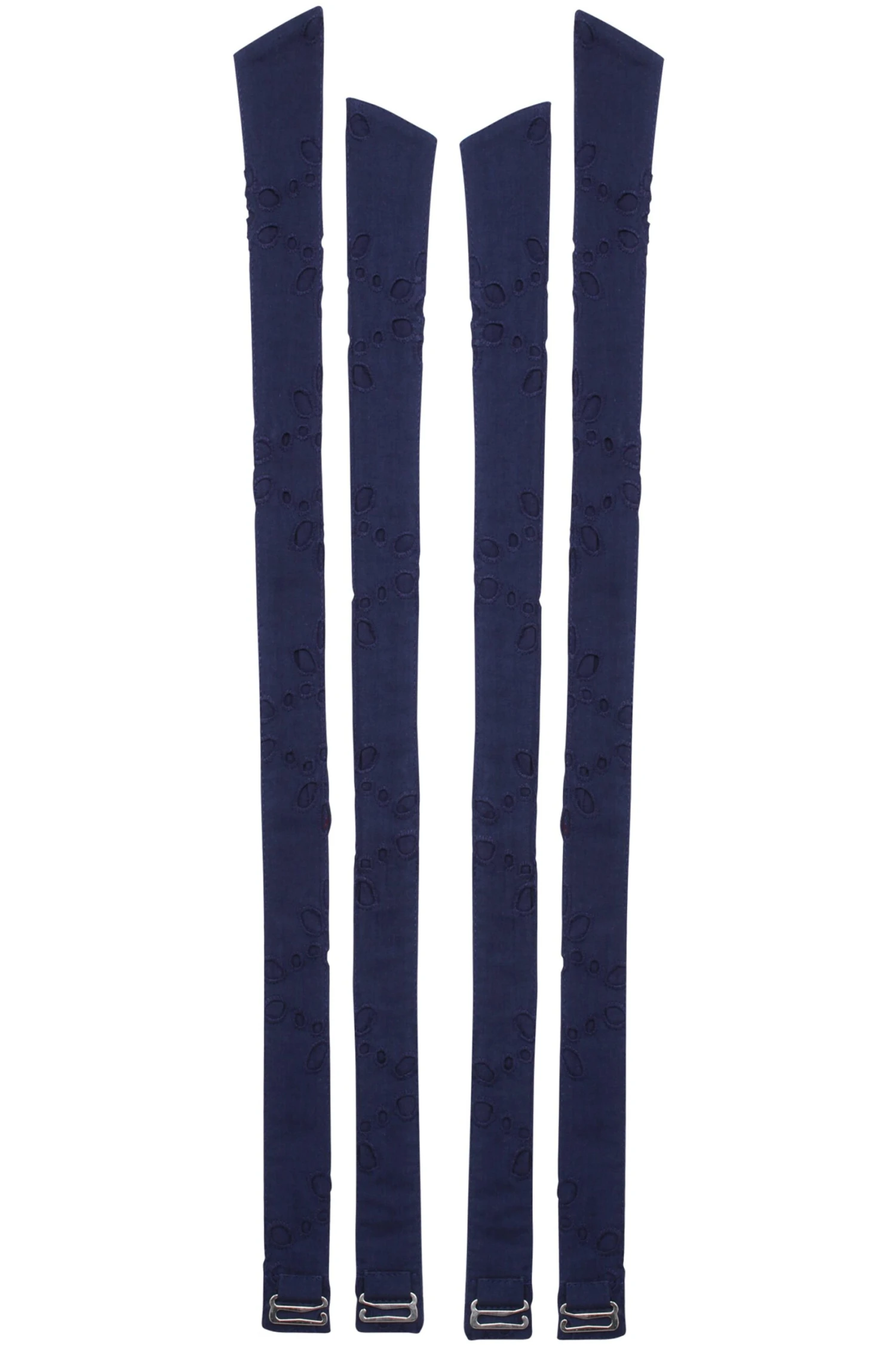 Dahlia Shoulder Strap Summer Navy Broderie Anglaise Cotton 2 Dahlia Shoulder Strap Summer Navy Broderie Anglaise Cotton - Image 2