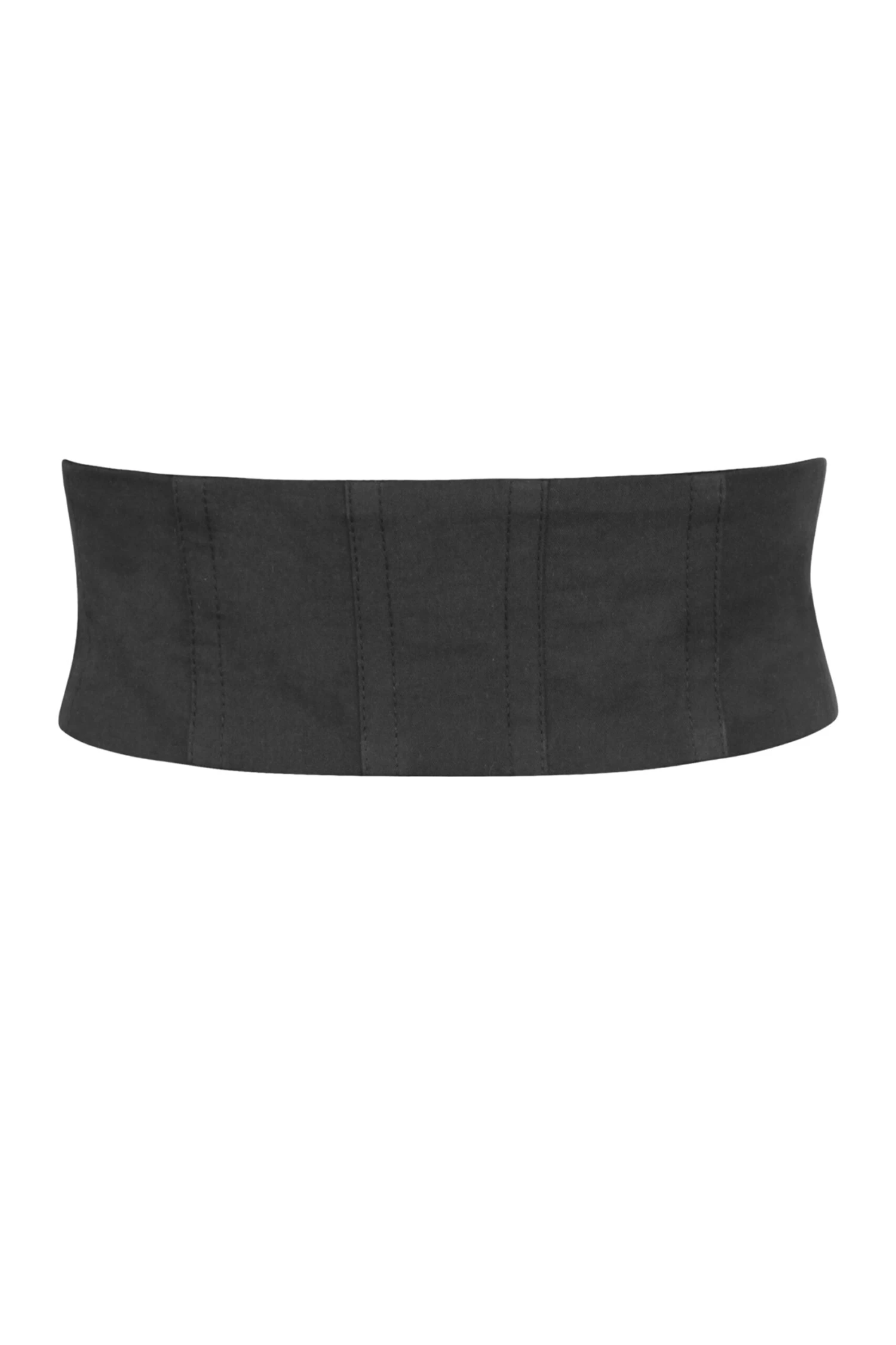 Violet Black Cotton Corset Style Belt 2 Violet Black Cotton Corset Style Belt - Image 2