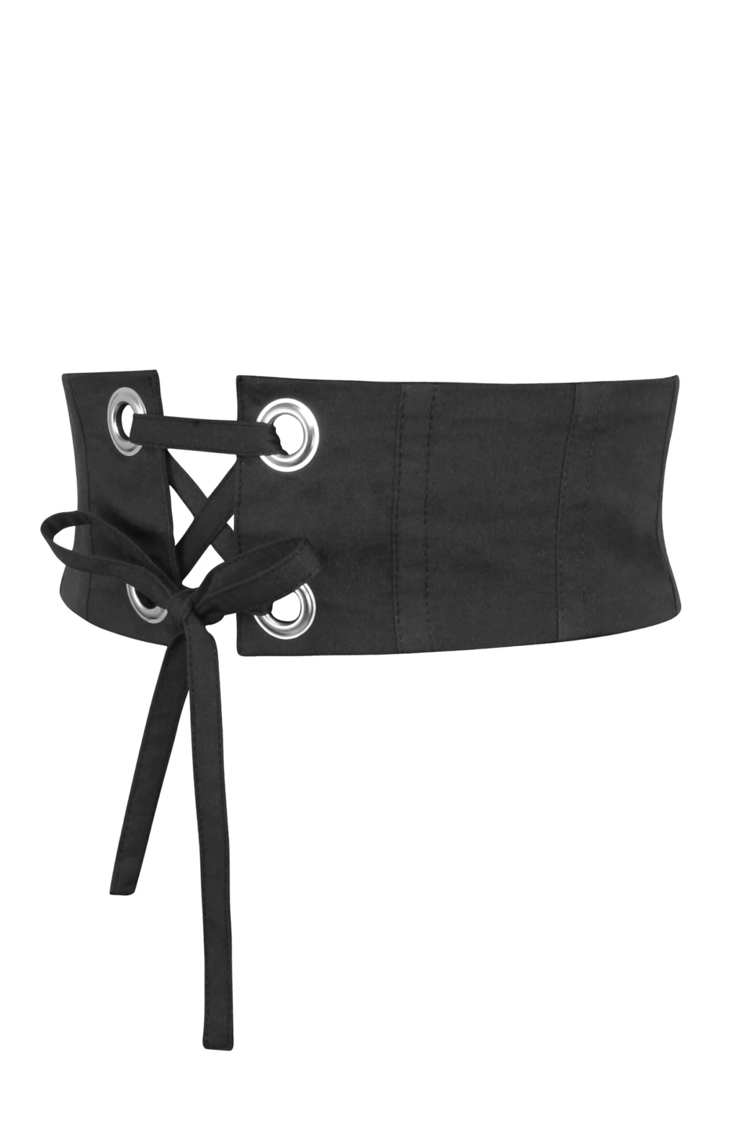 Violet Black Cotton Corset Style Belt 3 Violet Black Cotton Corset Style Belt - Image 3