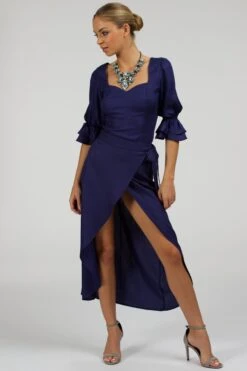 Liana Summer Navy Viscose Corset-Inspired Backless Top 19 Liana Summer Navy Viscose Corset-Inspired Backless Top -Corset Story SC 079 website 2