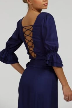 Liana Summer Navy Viscose Corset-Inspired Backless Top 18 Liana Summer Navy Viscose Corset-Inspired Backless Top -Corset Story SC 079 website 8
