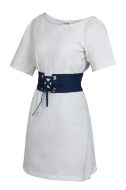 Violet Blue Chambray Corset Style Belt 14 Violet Blue Chambray Corset Style Belt -Corset Story SC 0813 f8e0b26a 1ff6 4e13 9e59 21d0d57bf9f4