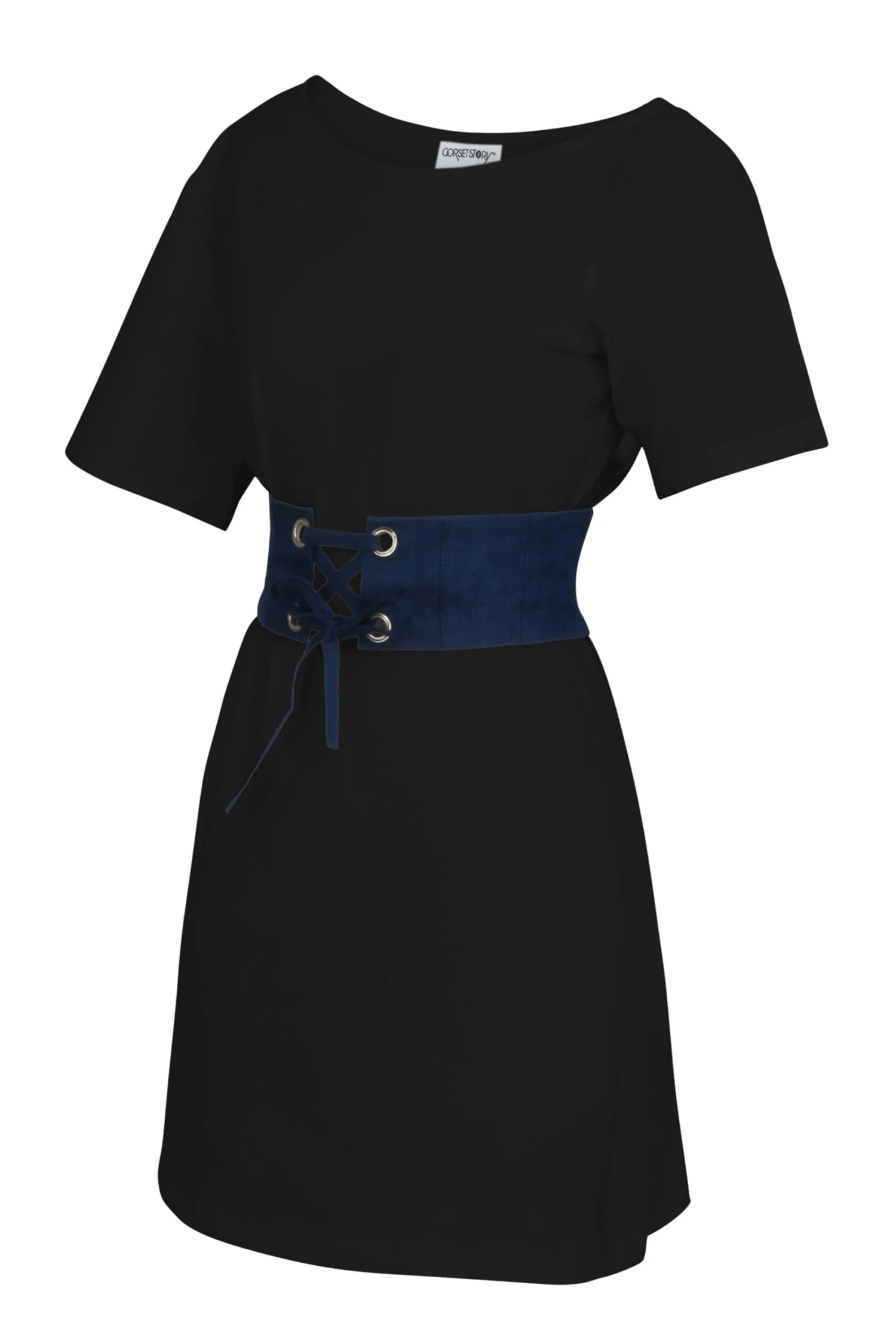 Ione Black Jersey Asymmetrical T-Shirt Dress 6 Ione Black Jersey Asymmetrical T-Shirt Dress - Image 6