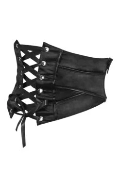 Corset Inspired Front Tie Belt With Side Zip -Corset Story SC 20843