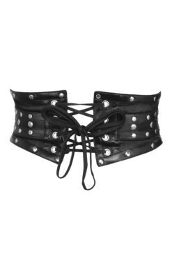 Studded Black Corset Inspired Belt 10 Studded Black Corset Inspired Belt -Corset Story SC 20862