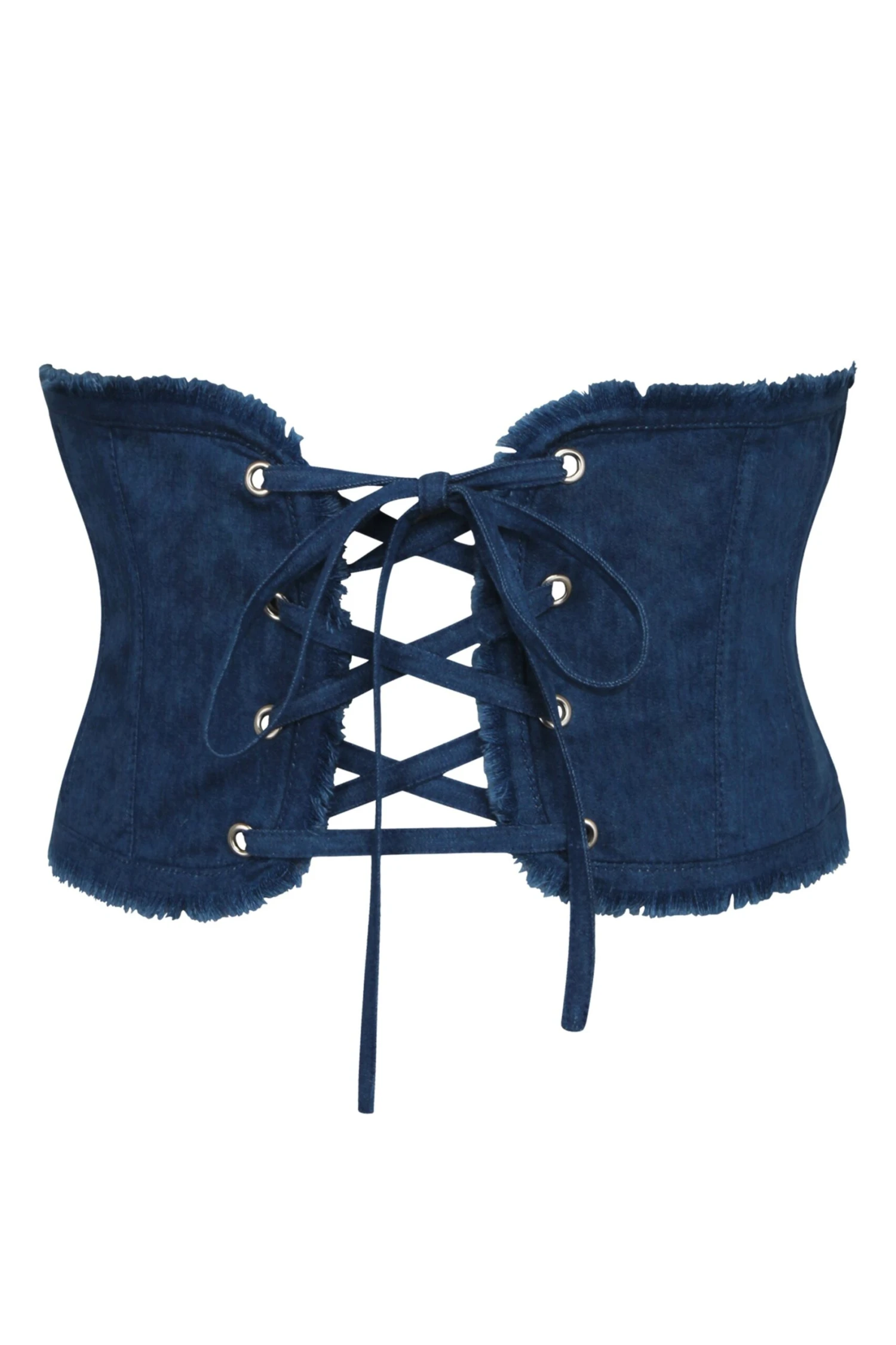 Denim Corset Inspired Front Tie Belt 1 Denim Corset Inspired Front Tie Belt