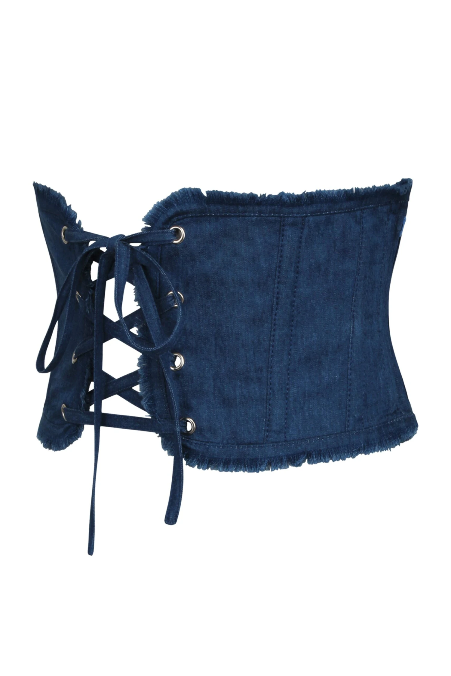 Denim Corset Inspired Front Tie Belt 4 Denim Corset Inspired Front Tie Belt - Image 4
