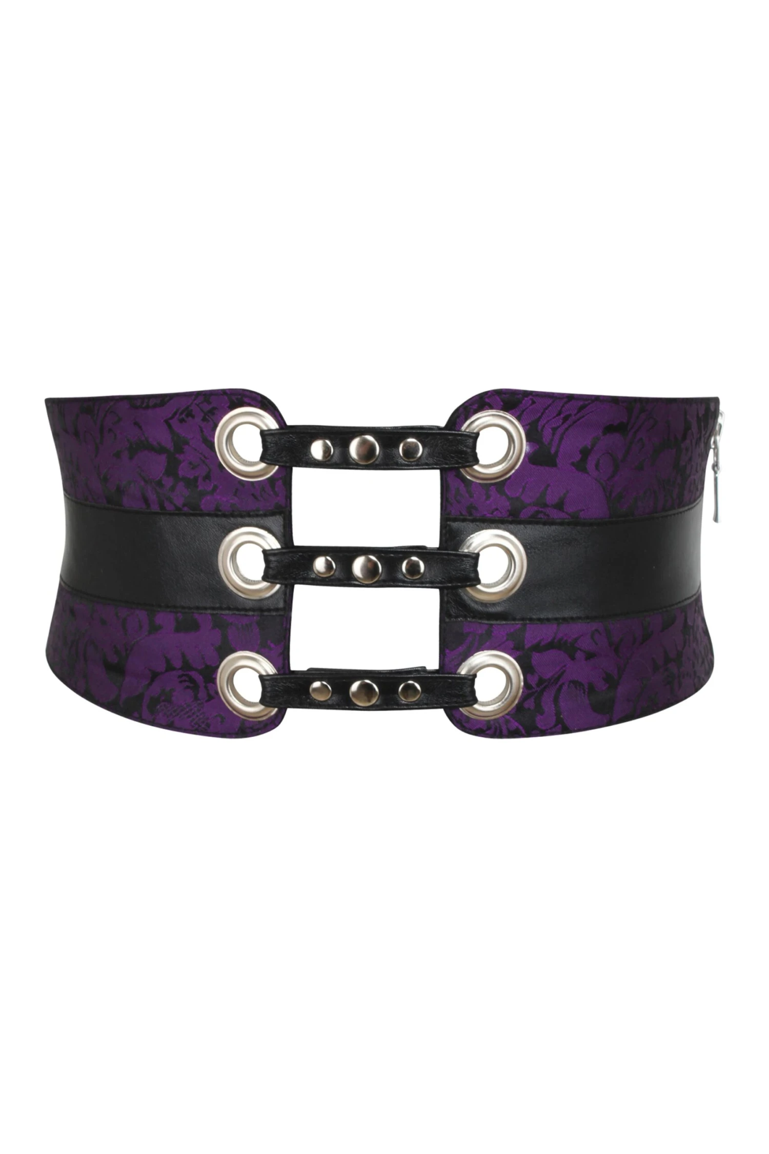 Purple Brocade Corset Inspired Belt 1 Purple Brocade Corset Inspired Belt