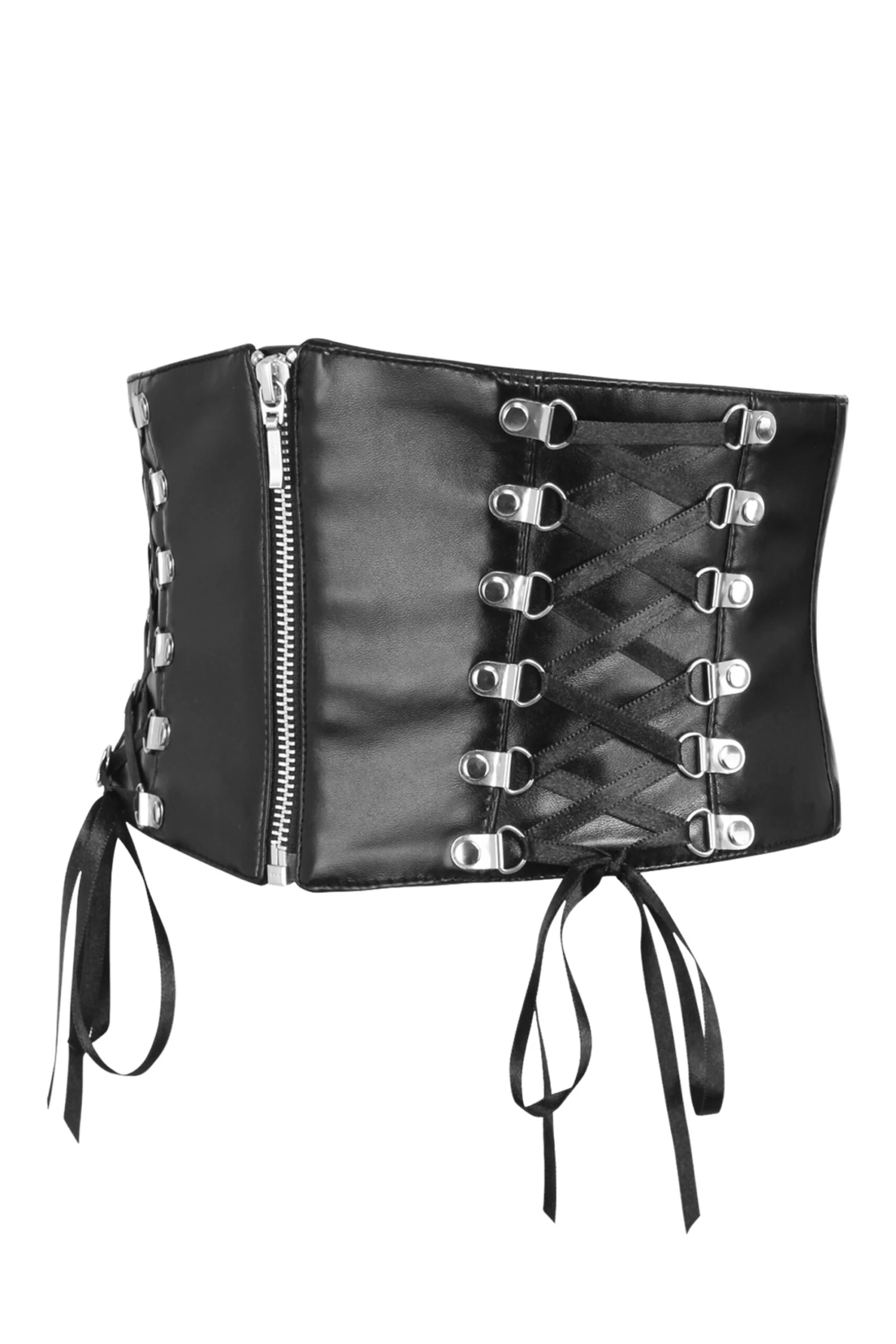 PVC Corset Belt With Corset Lacing Details 3 PVC Corset Belt With Corset Lacing Details - Image 3