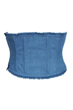 Steel Boned Denim Corset Inspired Belt -Corset Story SC 21082