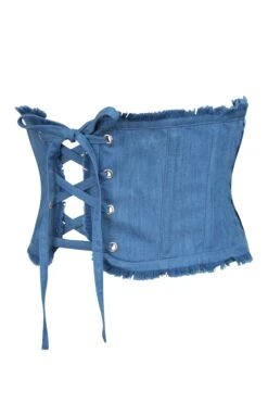 Steel Boned Denim Corset Inspired Belt -Corset Story SC 21083