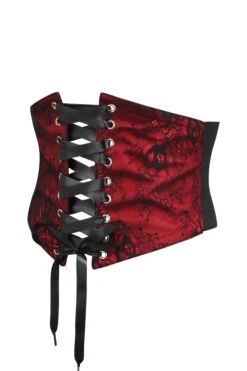 Red Lace Overlay Corset Inspired Belt -Corset Story SC 21233 f910ba98 10be 4ff0 af92 49d2f95fb504