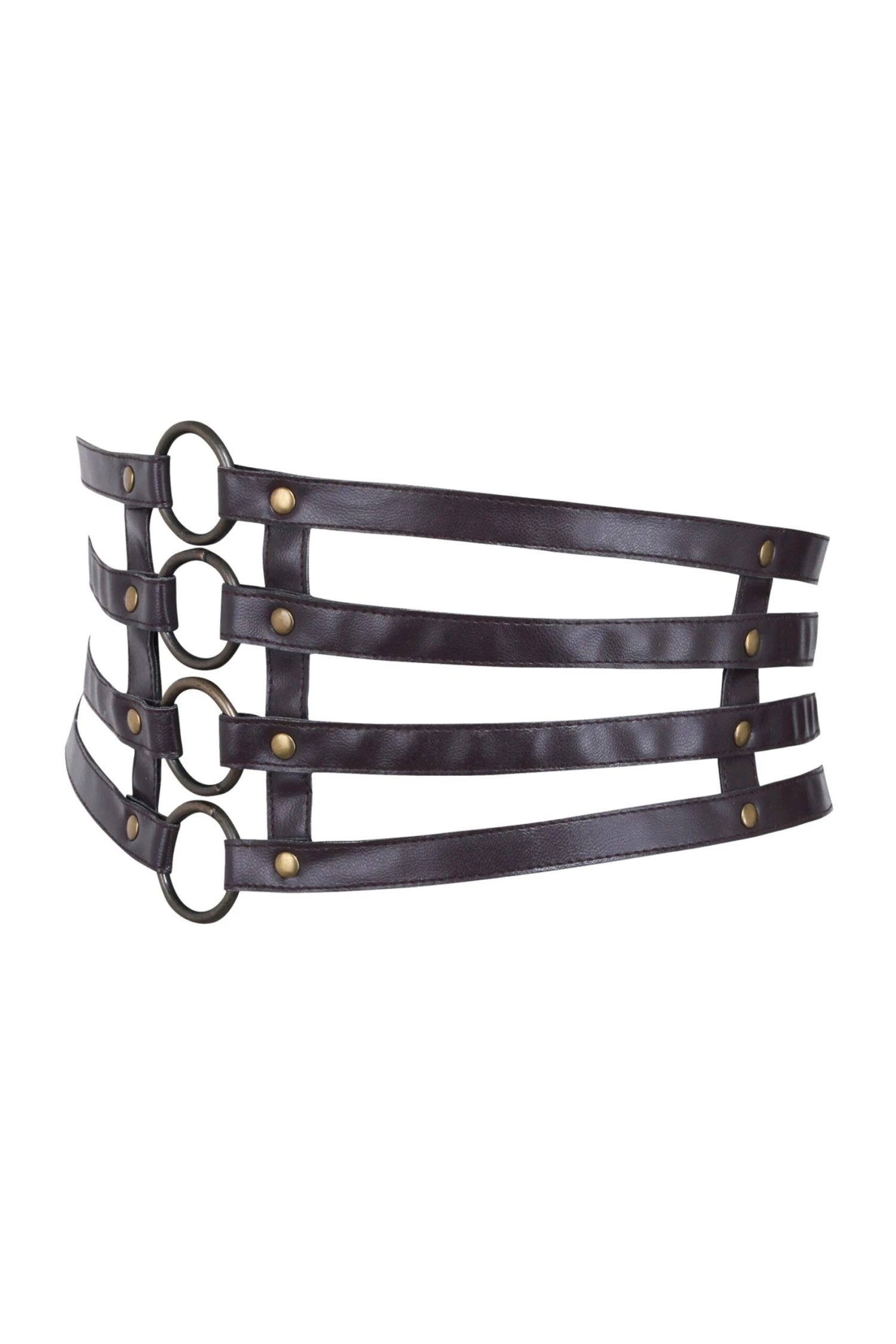 PVC Strappy Corset Inspired Adjustable Belt 3 PVC Strappy Corset Inspired Adjustable Belt - Image 3