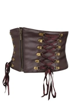 Brown PVC Steampunk Corset Inspired Belt -Corset Story SC 21333 5124500c 8bf4 43ba b75d 381ef1d3008e