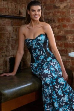 Full Steel Boned Maxi Corset Dress With Mesh Panels -Corset Story SDS008 5 c9981ee6 b14f 48c4 95ec c3639197125e