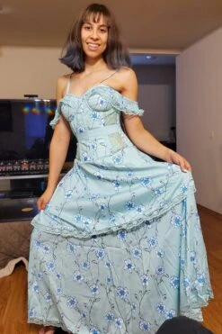 Mesh Panel Sleeved Corset Dress 32 Mesh Panel Sleeved Corset Dress -Corset Story SDS010 26 3 2021 2