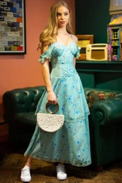 Mesh Panel Sleeved Corset Dress 23 Mesh Panel Sleeved Corset Dress -Corset Story SDS010 4