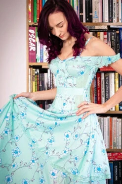 Mesh Panel Sleeved Corset Dress 38 Mesh Panel Sleeved Corset Dress -Corset Story SDS010 Customerpic June2021 2