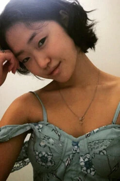 Mesh Panel Sleeved Corset Dress 34 Mesh Panel Sleeved Corset Dress -Corset Story SDS010 Customerpic June2021 3