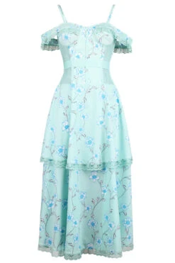 Mesh Panel Sleeved Corset Dress