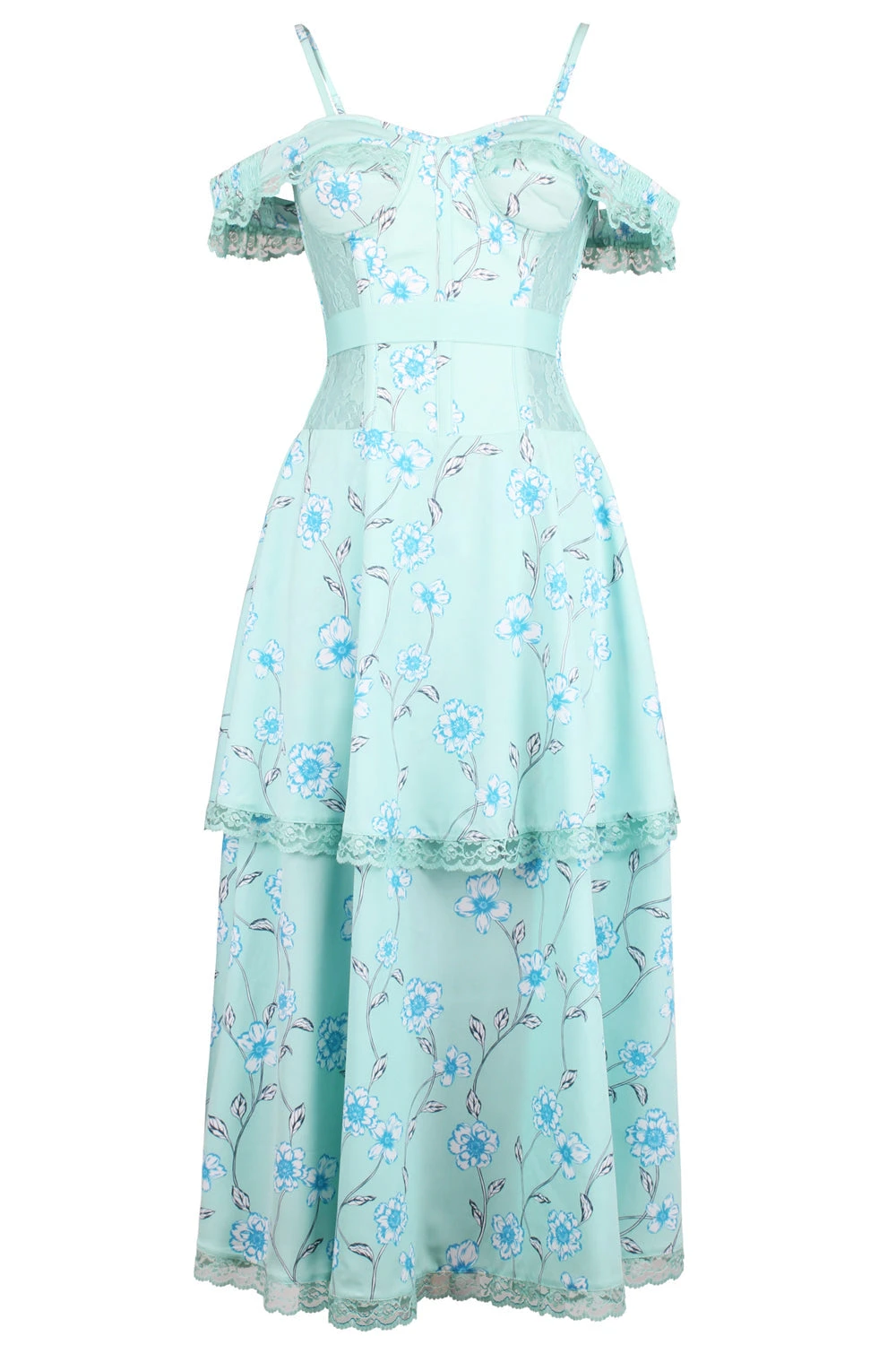 Mesh Panel Sleeved Corset Dress 1 Mesh Panel Sleeved Corset Dress