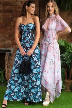 Floral Pink Full Steel Boned Corset Dress -Corset Story SDS011 6 81322ceb 593d 4222 8430 1bae12b53c15