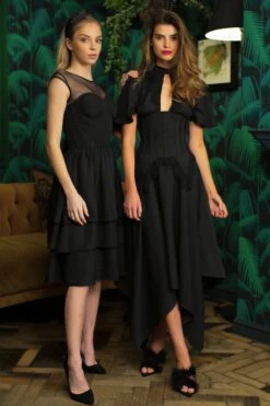 Black Corseted Dress With Lace Detail -Corset Story SDS016 7 a75d9b04 ce8a 48c3 a046 1fe450370558