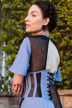 Baby Blue Corset Dress With Lace Trim 23 Baby Blue Corset Dress With Lace Trim -Corset Story SDS017 September 2020 website 6