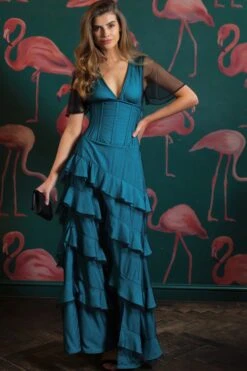 Net Overlay Corset Dress -Corset Story SDS019 2