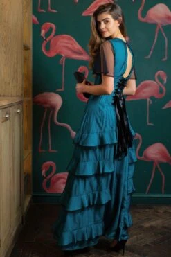 Net Overlay Corset Dress -Corset Story SDS019 3