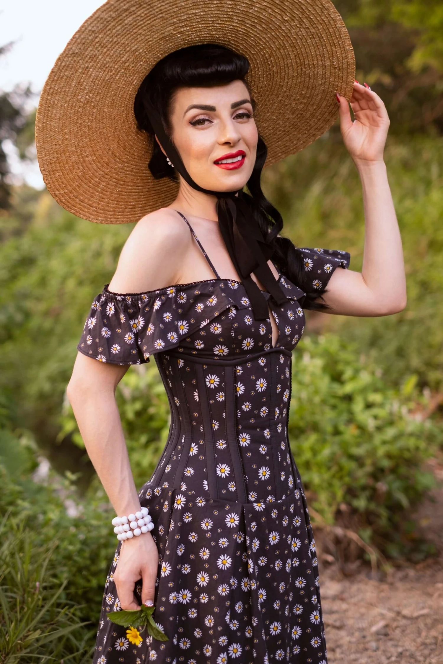 Bardot Americana Daisy Print Corset Dress 6 Bardot Americana Daisy Print Corset Dress - Image 6