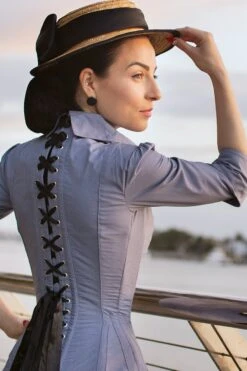 Powder Blue Corset Shirt -Corset Story SST007 September 2020 website 6