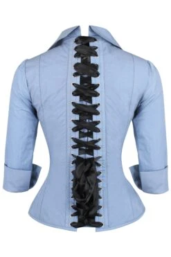 Powder Blue Corset Shirt -Corset Story SST007 2 2a60cc30 c861 446f 9c5d fdb97621fcca