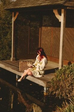 Sunflower Lemon Sorbet Corset Dress With Long Sleeves -Corset Story Sunflower2