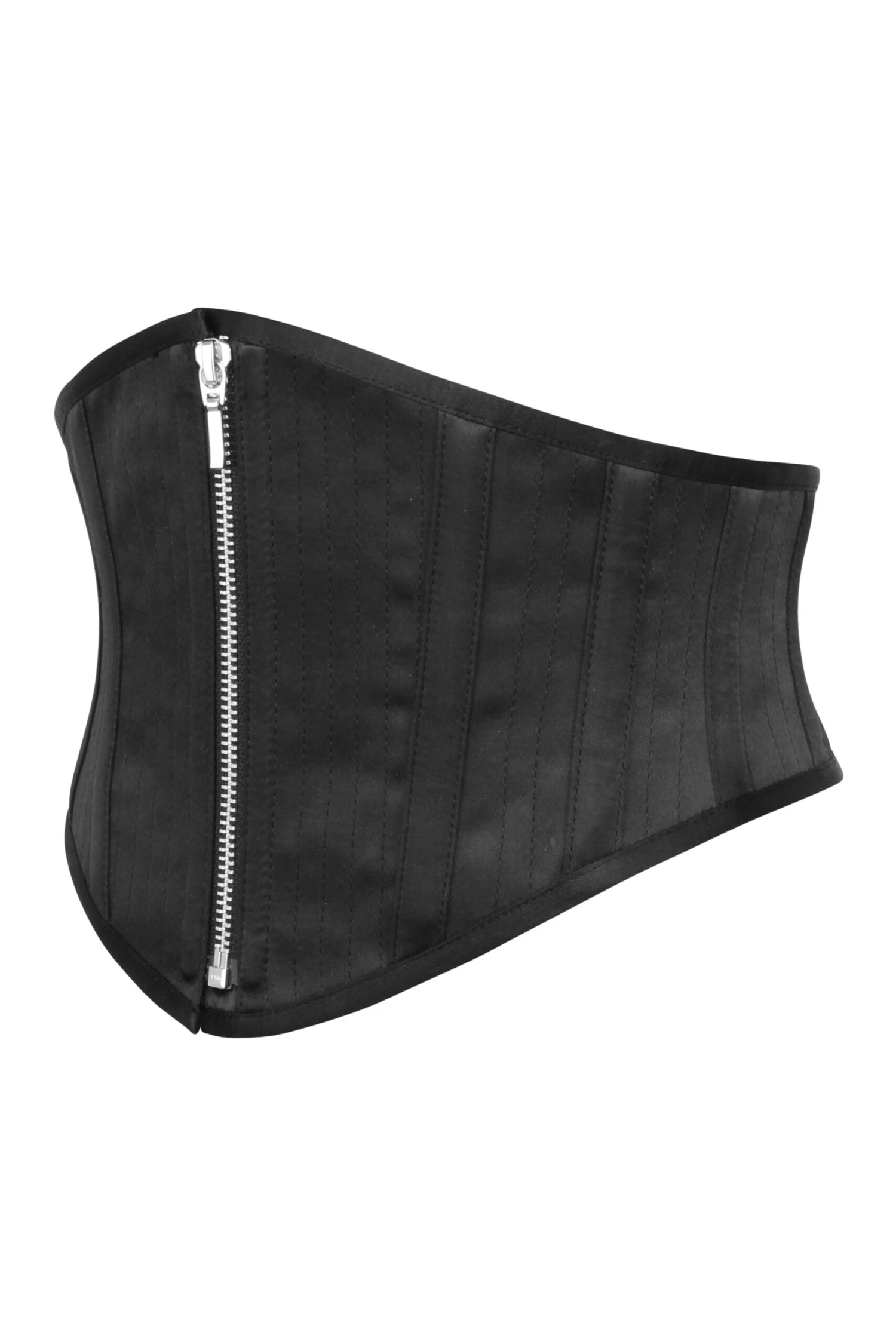 Black Satin Waspie Belt 3 Black Satin Waspie Belt - Image 3