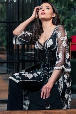 Long Black PVC Underbust Waist Taming Corset 14 Long Black PVC Underbust Waist Taming Corset -Corset Story Upload this 1