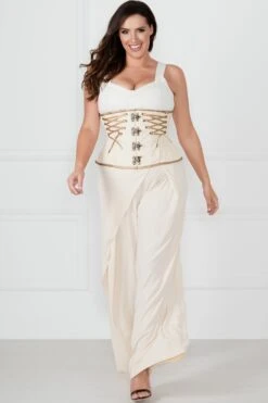 Ivory Underbust With Gold Detailing -Corset Story VG 113 3