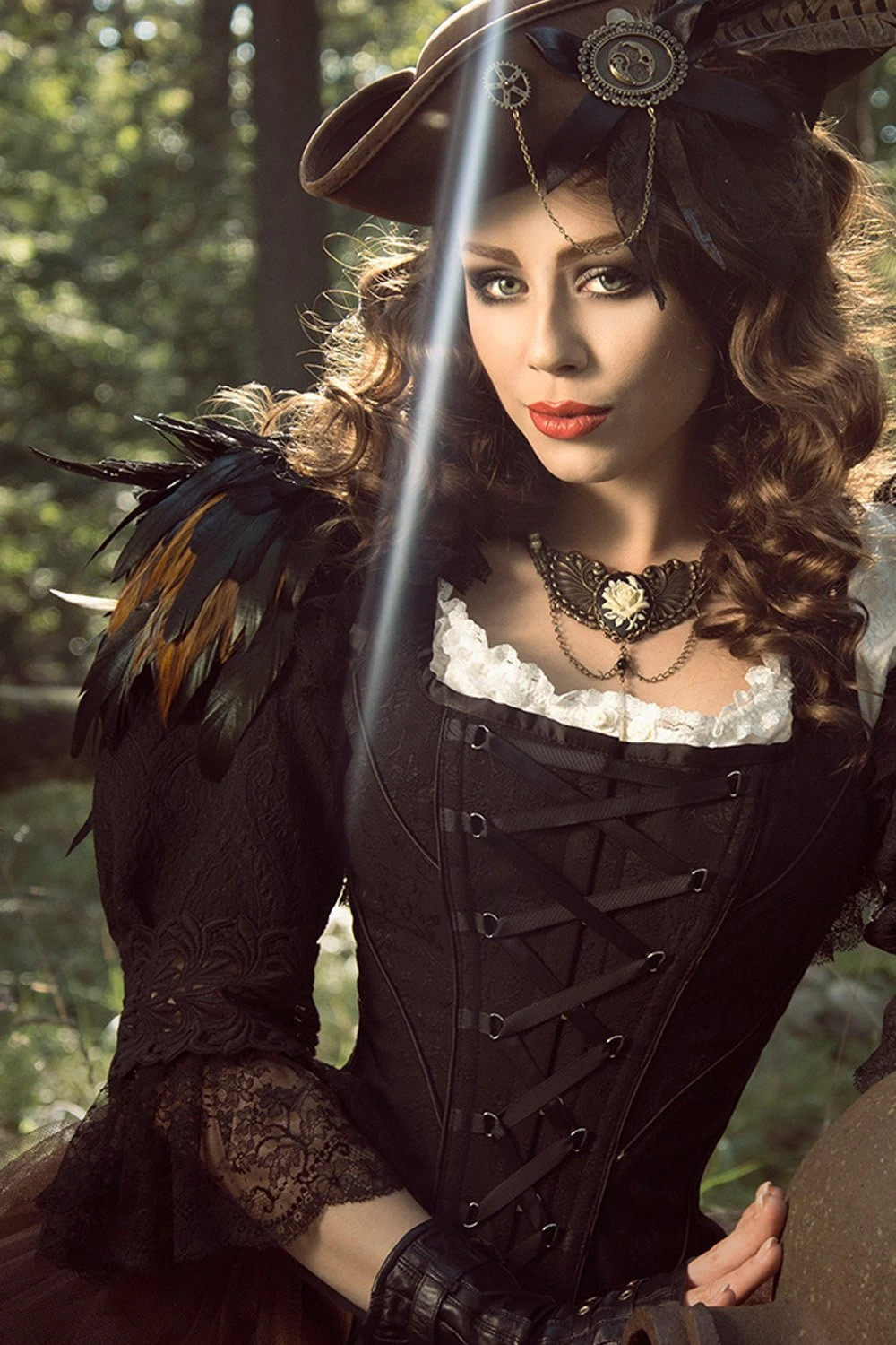 Vintage Inspired Overbust With Angled Panels And Shoulder Straps 12 Vintage Inspired Overbust With Angled Panels And Shoulder Straps - Image 12