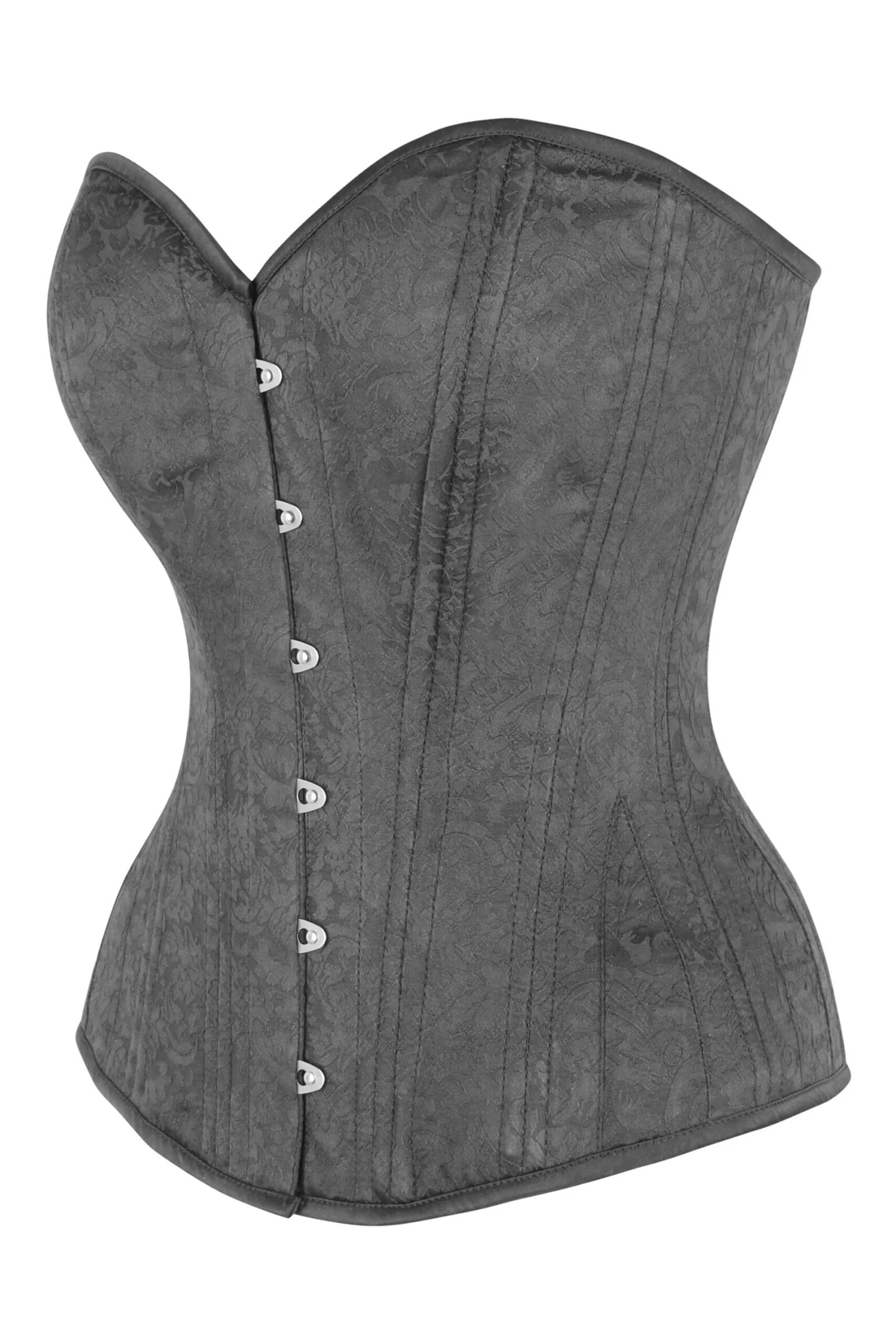 Black Brocade Expert Waist Training Overbust Corset 3 Black Brocade Expert Waist Training Overbust Corset - Image 3