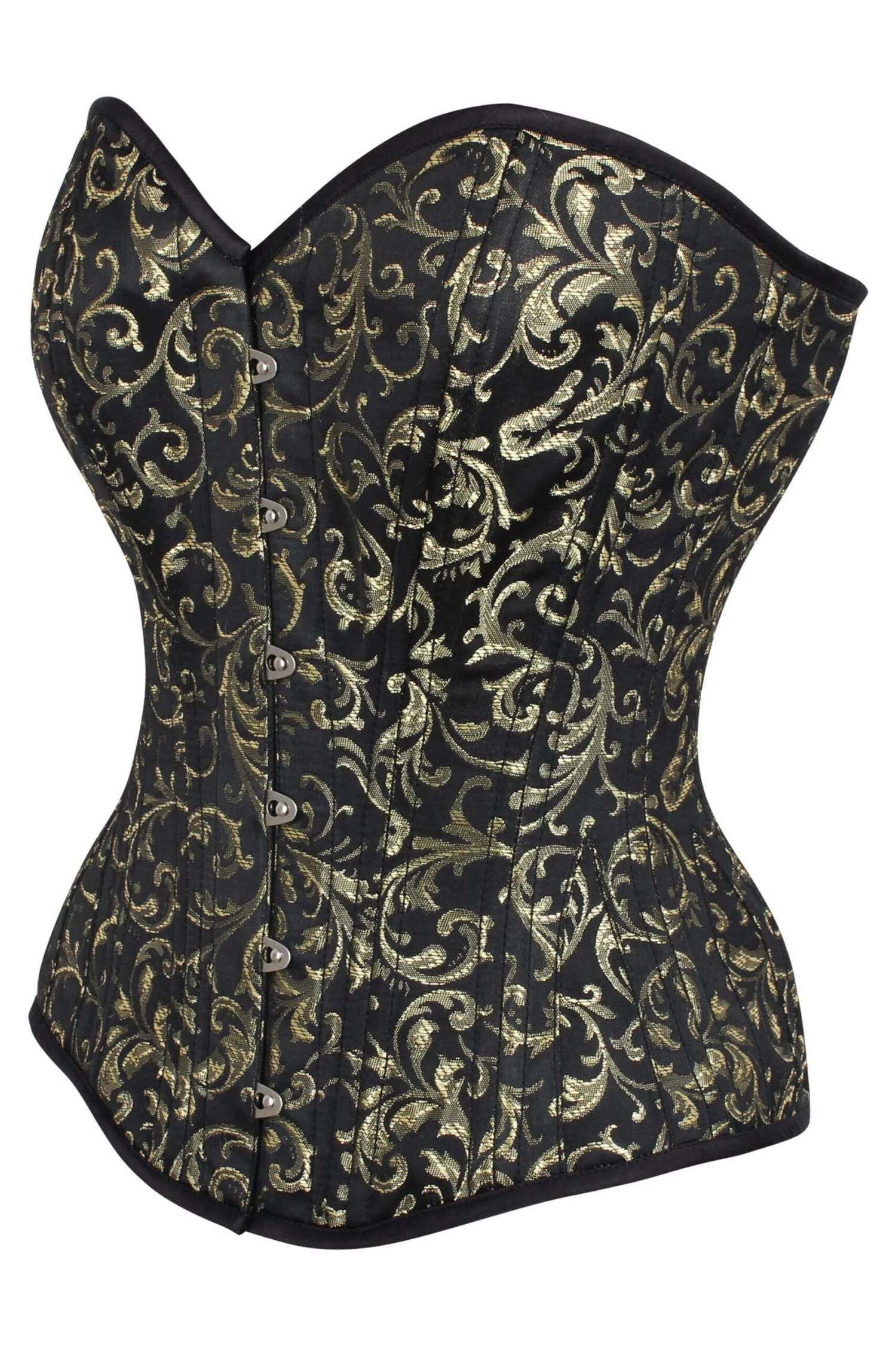 Gold Brocade Expert Waist Training Overbust Corset 3 Gold Brocade Expert Waist Training Overbust Corset - Image 3