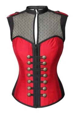 Military Inspired Corset Tunic Top