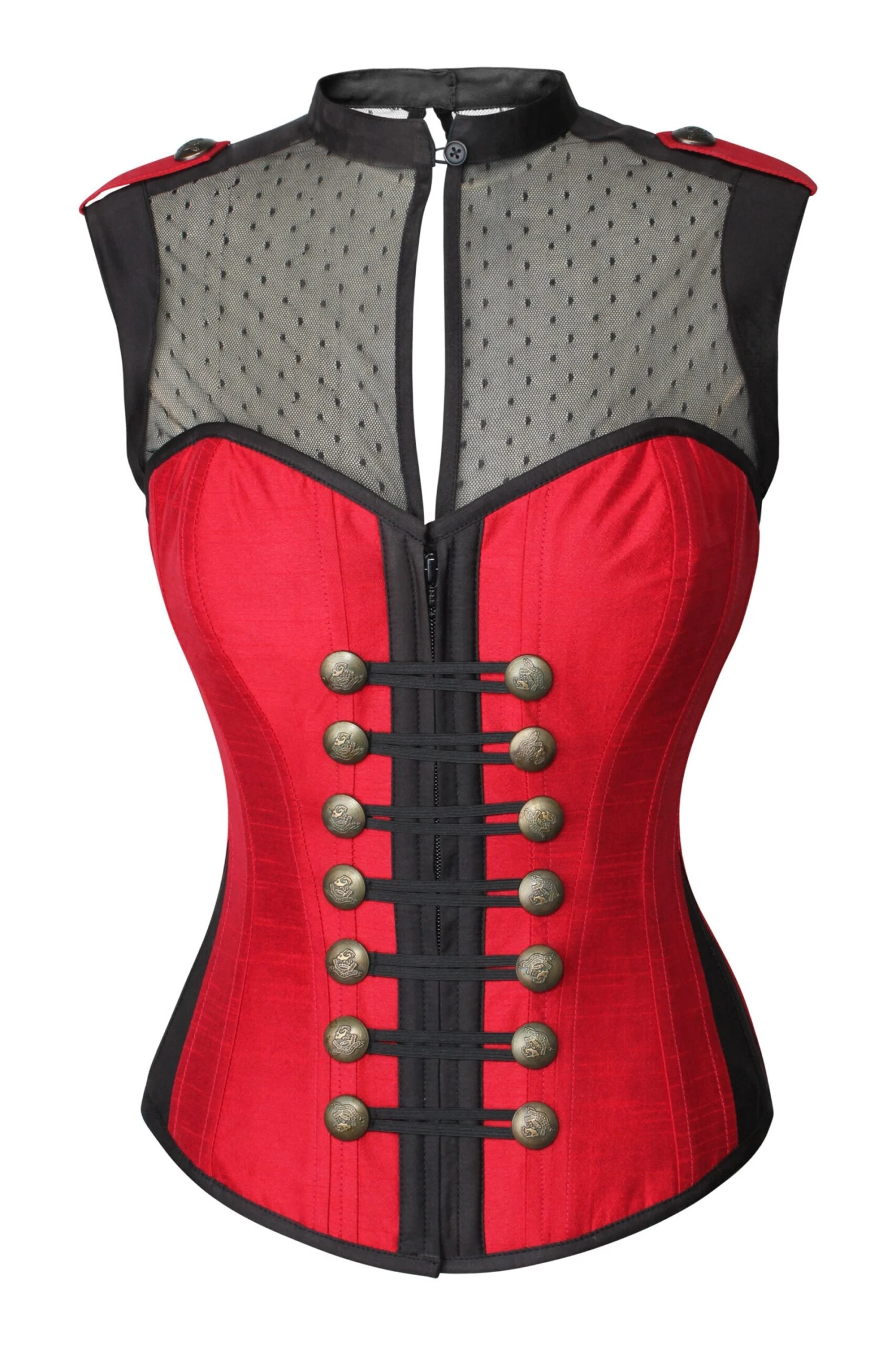 Military Inspired Corset Tunic Top 1 Military Inspired Corset Tunic Top