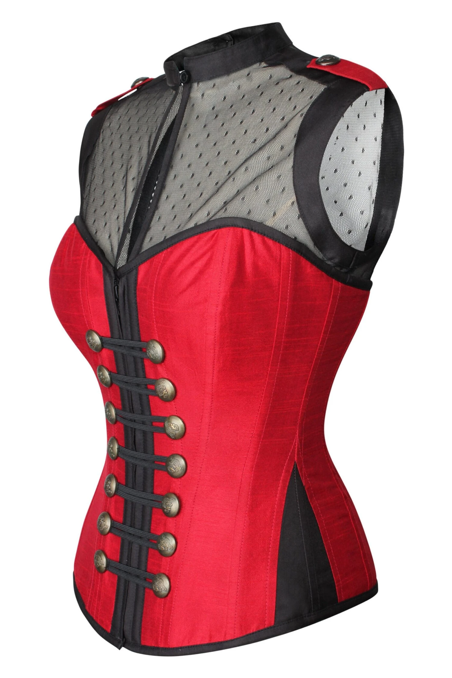 Military Inspired Corset Tunic Top 4 Military Inspired Corset Tunic Top - Image 4