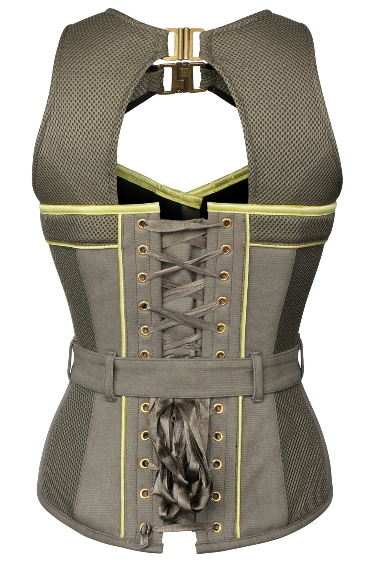 Military Style Zip And Buckle Corset 3 Military Style Zip And Buckle Corset - Image 3