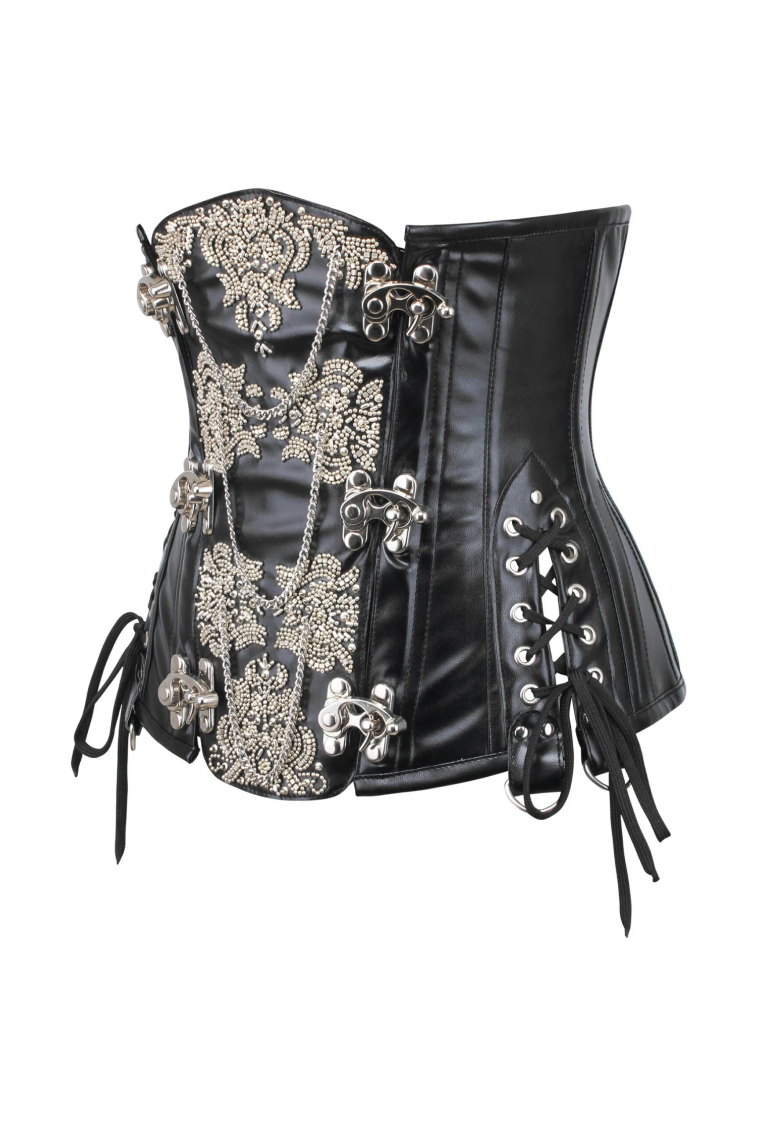 Ornate Leatherette Steampunk Underbust 3 Ornate Leatherette Steampunk Underbust - Image 3