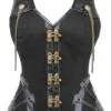 Black Steampunk Overbust With Shoulder Straps
