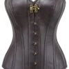 Brown PVC Overbust Corset