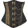 Alternating Stripe Steampunk Underbust