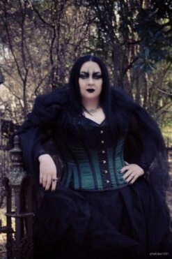 Historic Inspired Green Waist Taming Overbust 21 Historic Inspired Green Waist Taming Overbust -Corset Story WTS504 hellsbell1331 2