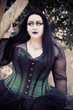 Historic Inspired Green Waist Taming Overbust 13 Historic Inspired Green Waist Taming Overbust -Corset Story WTS504 hellsbell1331 3